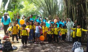 KB Tunas Merapi Logede outbond di Brintik River Side